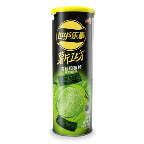 Чипсы LAY'S stax  со вкусом ВОДОРОСЛИ НОРИ 104гр (24шт в упак) КИТАЙ
