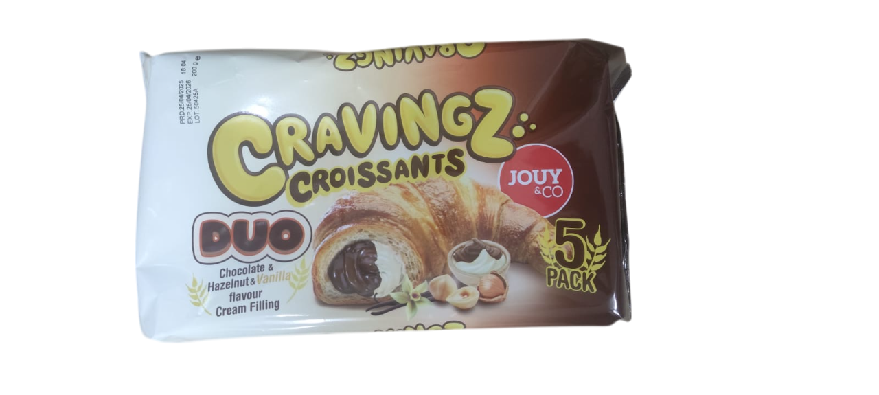 Круассан Cravingz croissants c ореховым и ванильным кремом 200 г