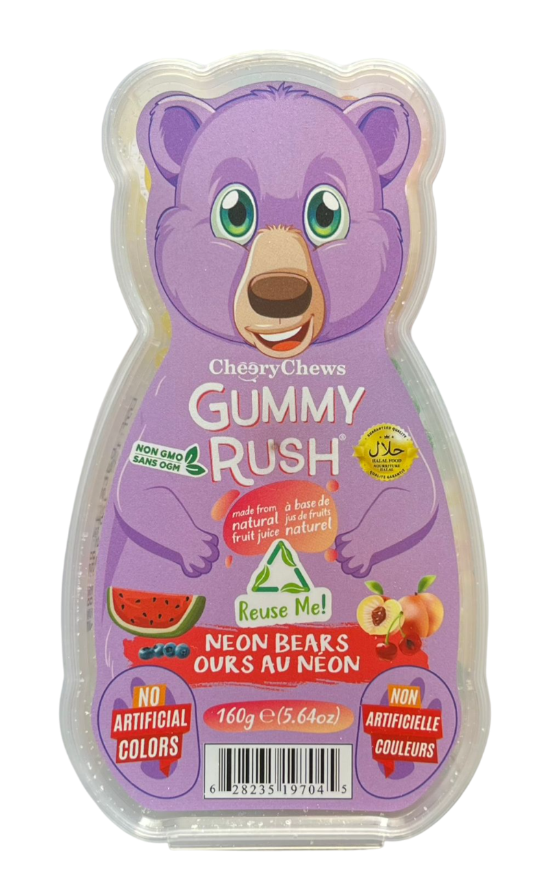 Жев.мармелад Мишки Разноцветные кислые 160 гр / Gummy Rush