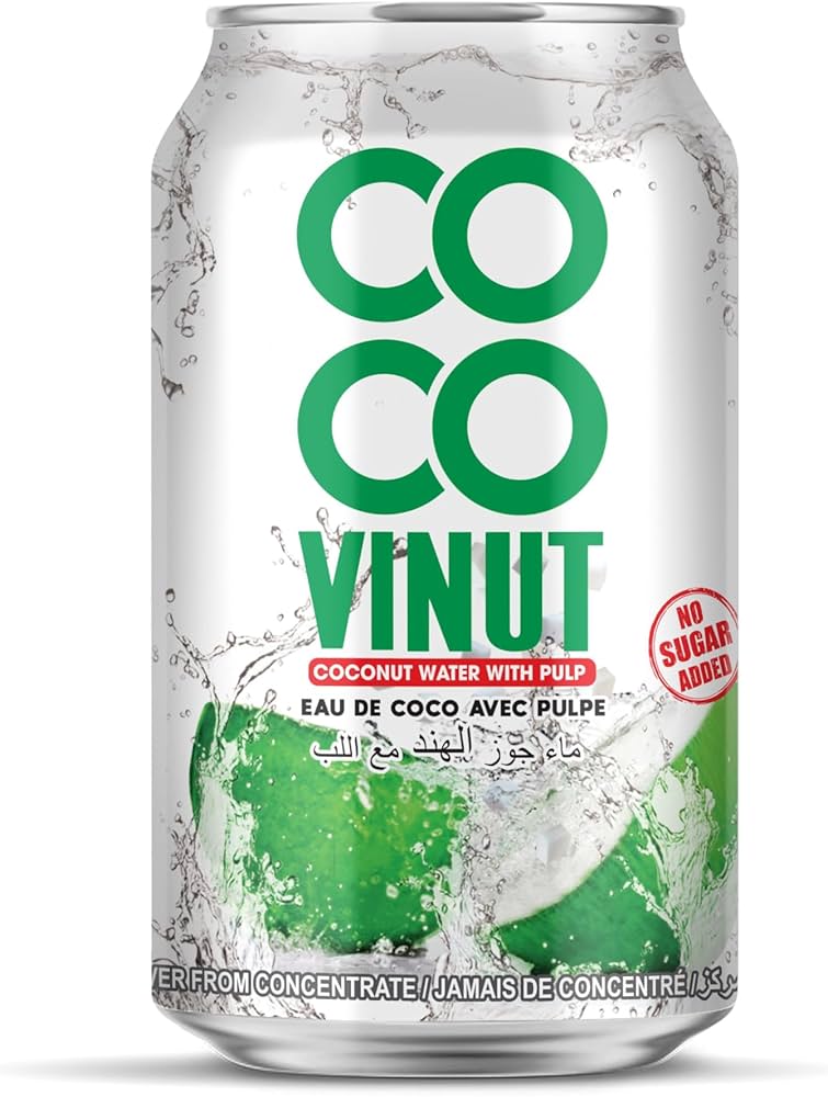 Напиток Vinut Кокосовая вода с мякотью 330ml (24шт-упак) / Вьетнам