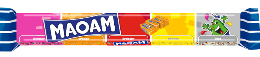 Жевательные конфеты Haribo Maoam Bloxx 5er 110гр (5 вкусов внутри)