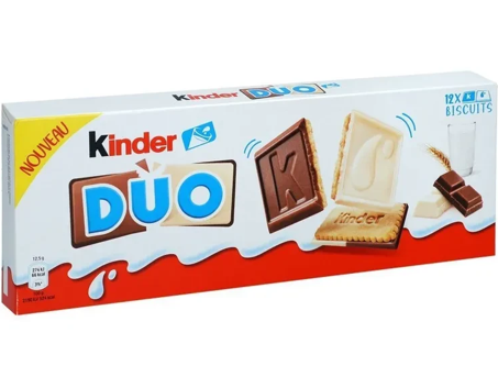 Печенье молочно-шоколадное Kinder Duo (Киндер Дуо), 150гр, Германия