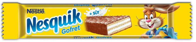ВАФЛИ NESQUIK МОЛОЧНОМ ШОКОЛАДЕ 18 гр (30шт в уп)