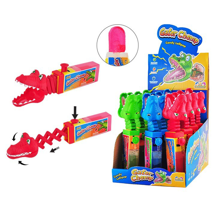 Леденец с фруктовым вкусом Kidsmania Gator Chomp Candy (крокодил)  17гр