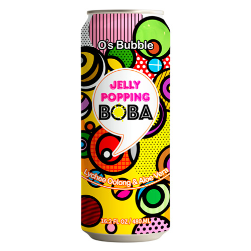 Напиток O's Bubble Melon Oolong Tea with Aloe Vera & Jelly Popping Boba м  480мл