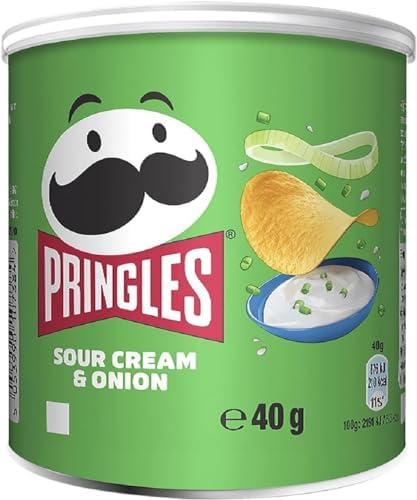 Картофельные чипсы Pringles Sour Cream & Onion со вкусом сметаны и лука, 40 г