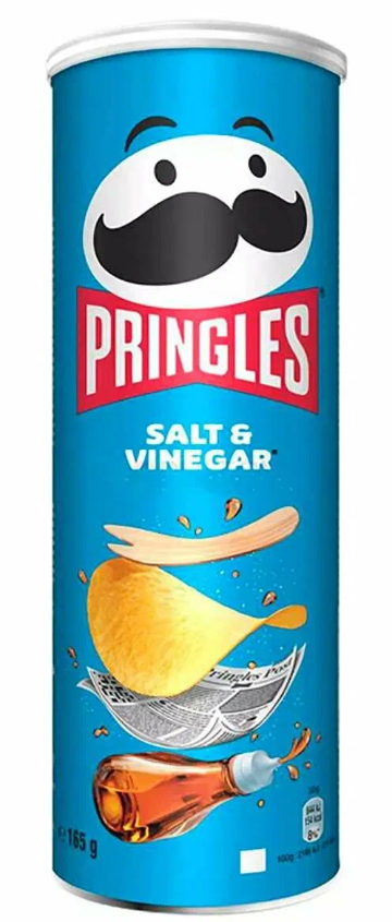 Чипсы Pringles Со вкусом соли и уксуса 165 г Бельгия