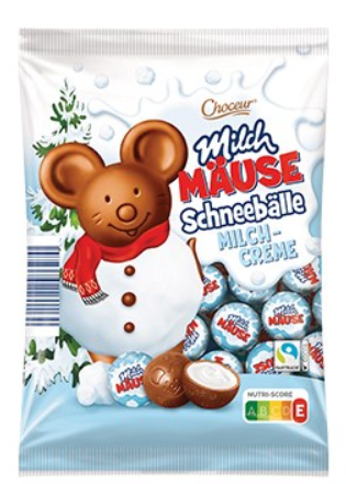 Шоколадные шарики Milch Mause Schneeballe 130 гр