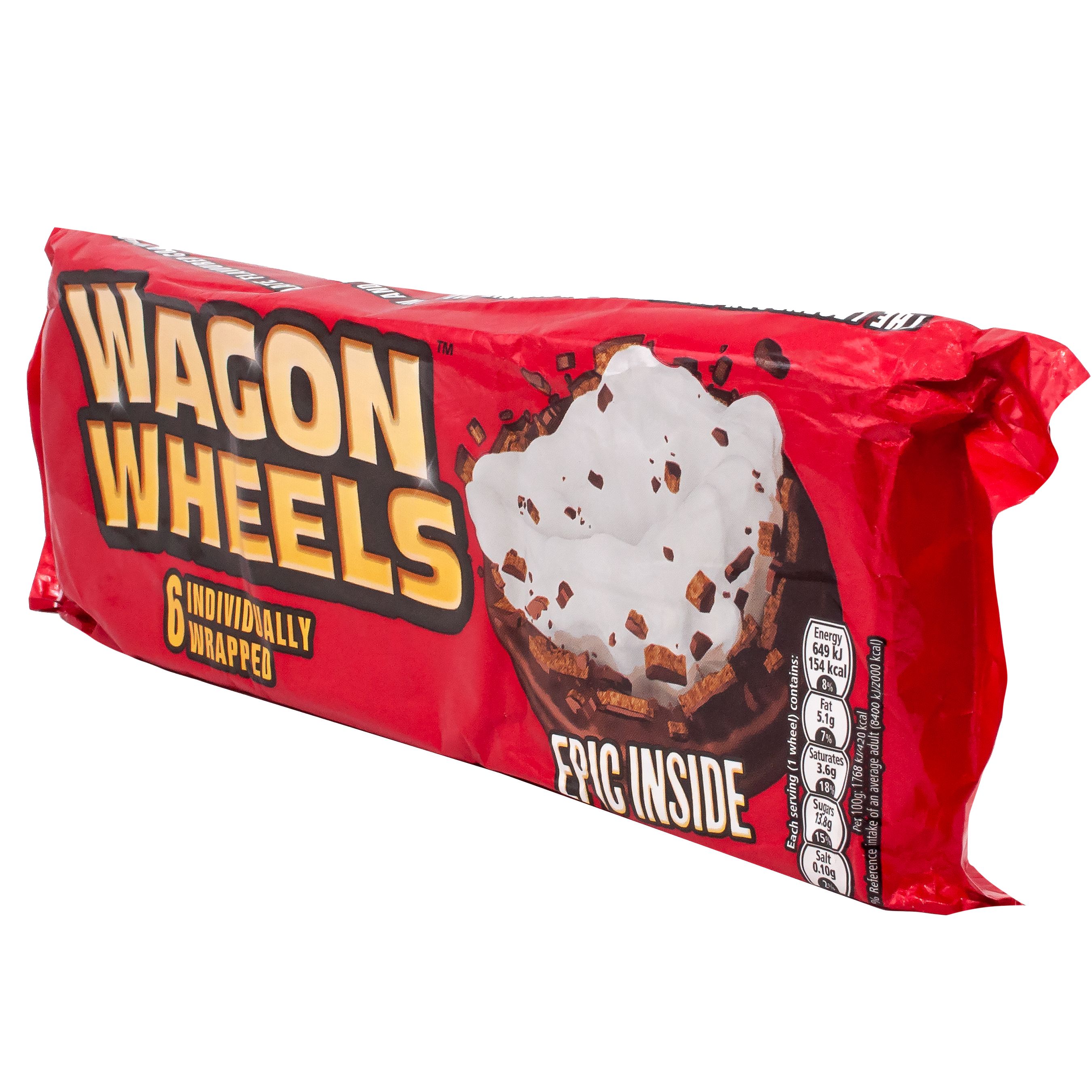 Печенье Wagon Wheels с суфле покрытые глазурью   220гр