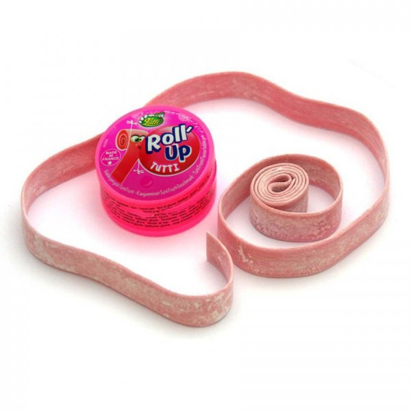 Жевательная резинка Roll Up Tutti Frutti (1метр) 29гр Франция(24шт-упак) Tubble gum Lutti