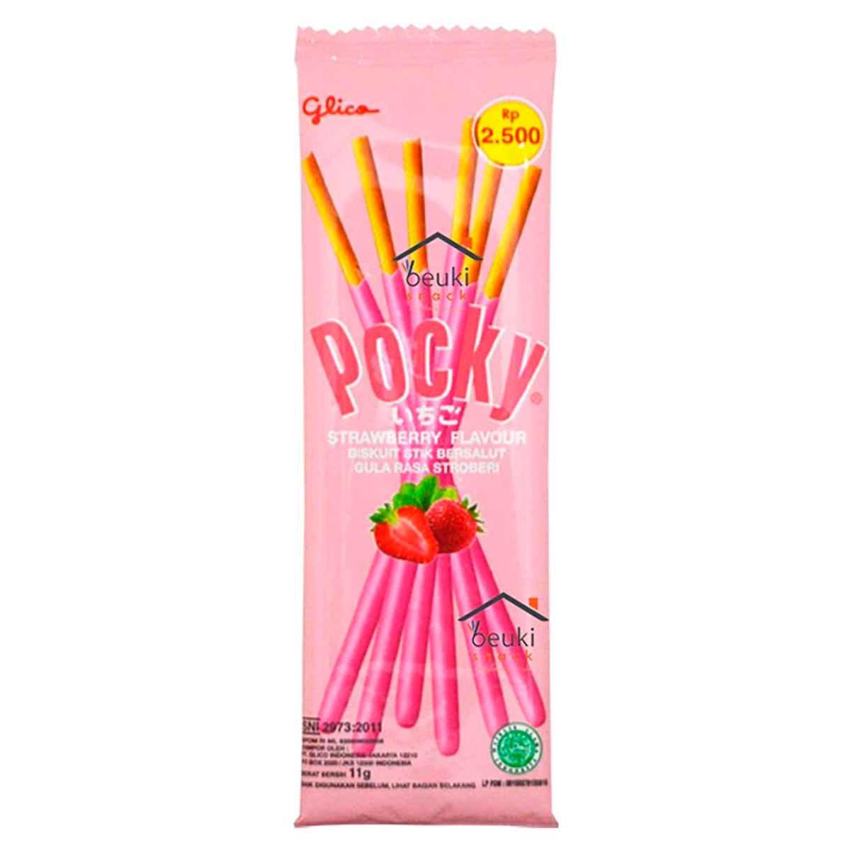 POCKY соломка в шоколадной глазури со вкусом Клубники 11 гр /Таиланд/ (12 шт - упак)