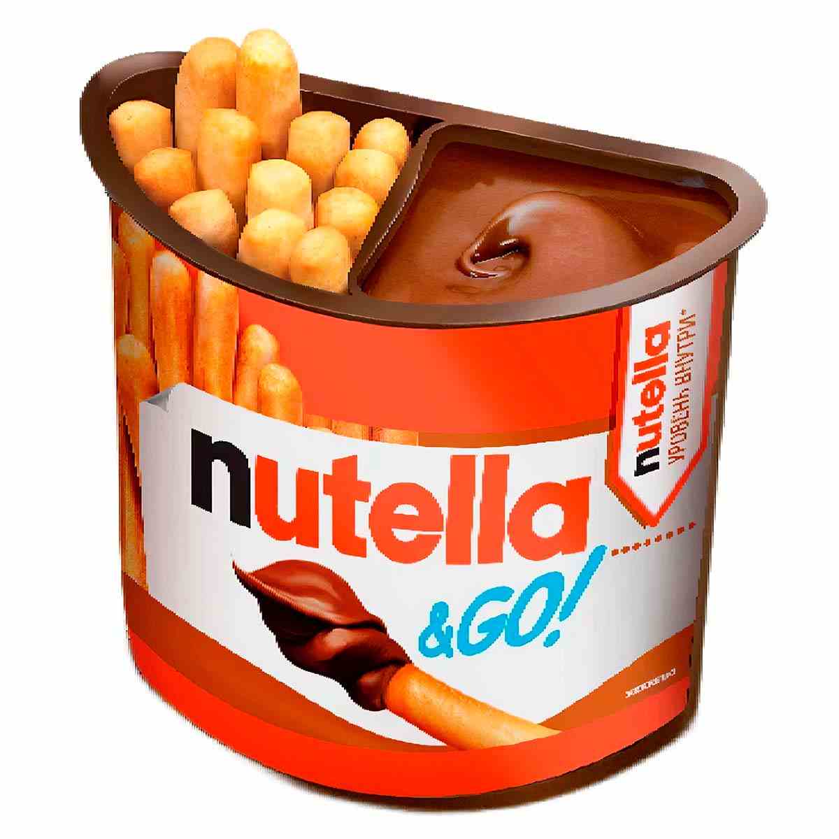 Бисквитные палочки Nutella & Go с шоколадной пастой, 52 г