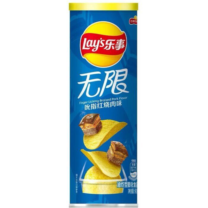 Чипсы LAY'S со вкусом Finger Licking Braised Pork 90гр (24шт в упак) КИТАЙ