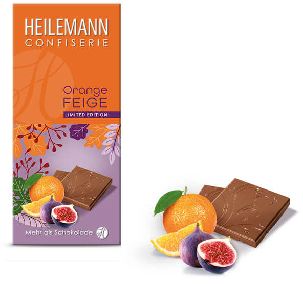 Шоколадная плитка Heilemann Orange Feige 80 гр