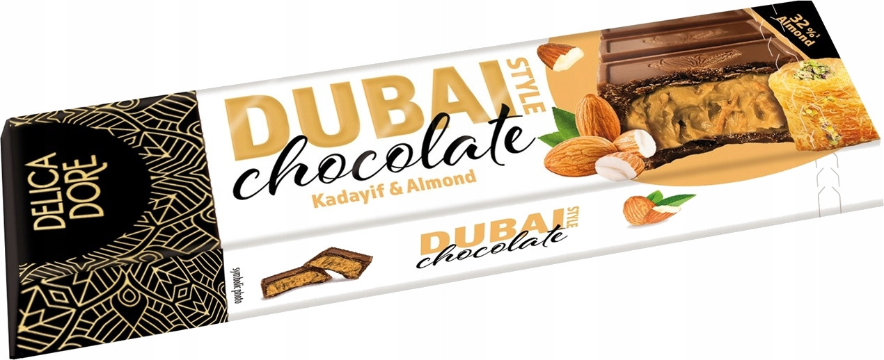 Шоколадный Батончик Dubai Kadayif & Almond 70 гр /Delica Dore