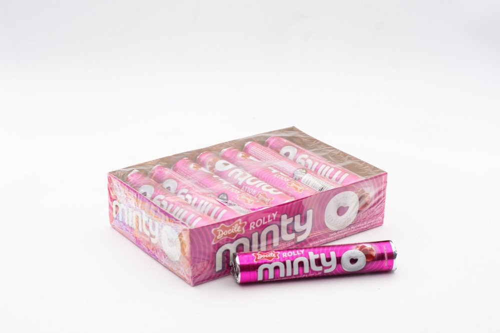 Жев.конфеты Docile Rolly Minty "Вишня" 29 гр (16 шт в упак)
