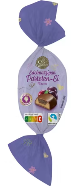 Марципан с ликёром Edelmarzipan Pasteten-Ei Pflaume 100г / Oster
