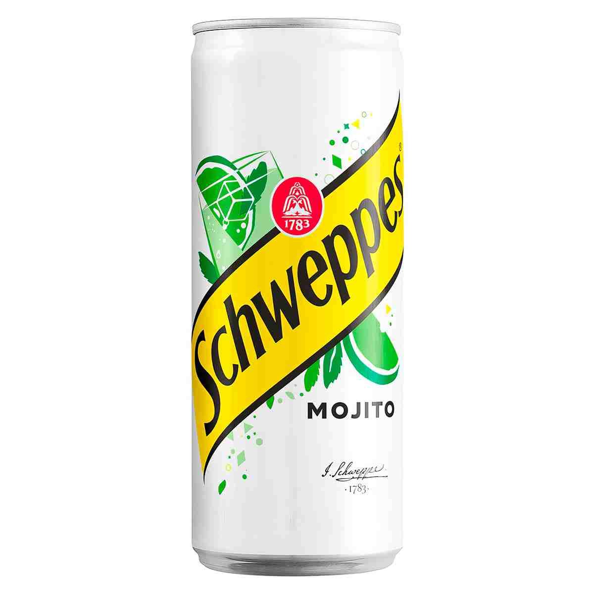 Schweppes  mojito Мохито 330ml   (высокая банка)(24шт-упак) ПОЛЬША
