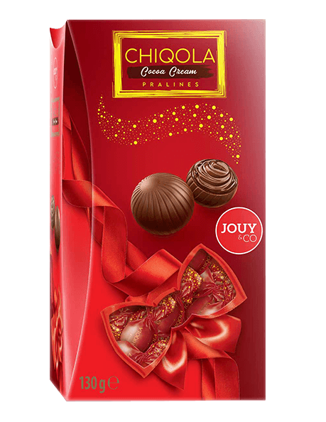 Конфеты из молочного шоколада с какао начинкой "CHIQOLA" 130г