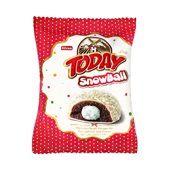 Пончик снежок Snowball TODAY 40 гр с кокосовым орехом (24 шт в упак)