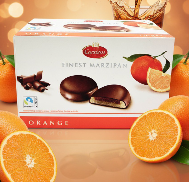 Марципан с ликёром Finest Marzipan Orange 210 гр / Carstens