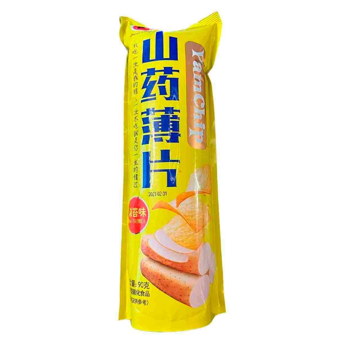 Чипсы YamChip  из ямса со вкусом морской капусты (синие), 90 г \Китай