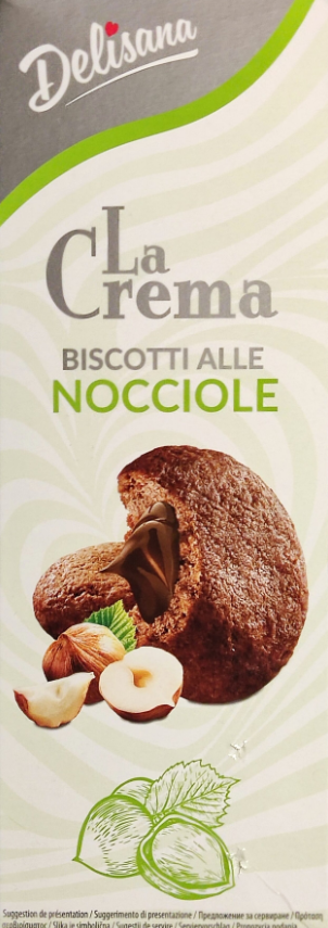Печенье Delisana La Crema Nocciole 150 гр / Польша
