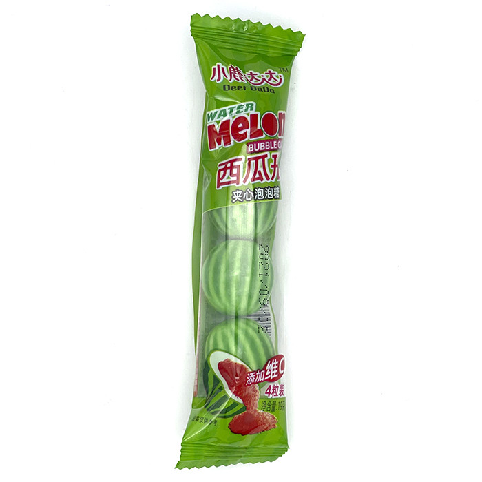 Жевательная резинка Deer DaDa Watermelon со вкусом арбуза с начинкой, 19 г (20 шт в упаковке) /КИТАЙ