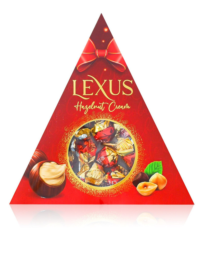 Конфеты шоколадные LEXUS КРАСНЫЕ ореховый крем 120гр /Турция/ HALAL
