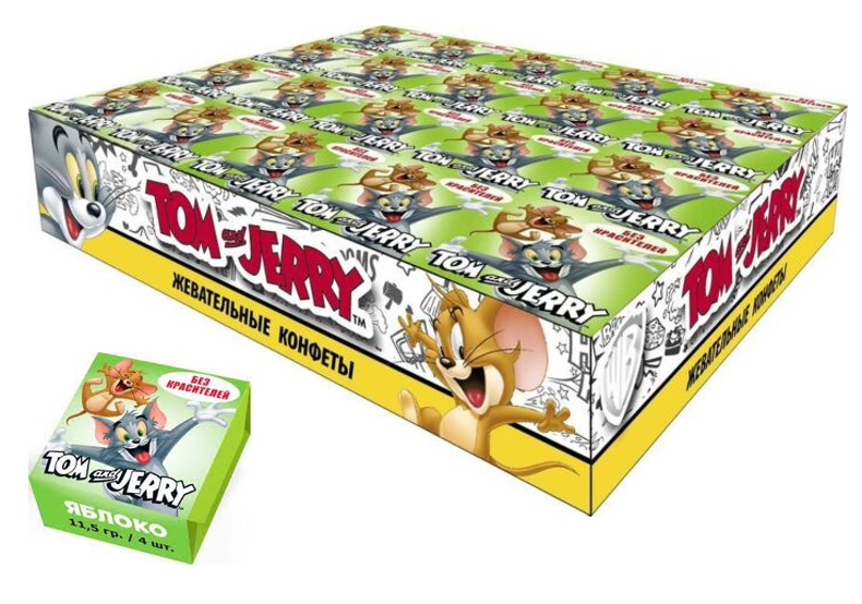 Жев.конфеты Tom&Jerry Яблоко 11,5 гр (40 шт в упак)