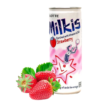 Напиток MILKIS со вкусом КЛУБНИКИ 250 мл (30 шт. в упаковке)