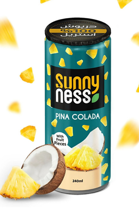 Напиток б\а сокосодержащий Sunny Ness Пина-колада 240 мл (24 шт в уп)
