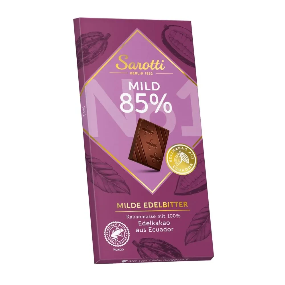 Шоколадная плитка Chocolate Sarotti amargo 85% cacao 100 g