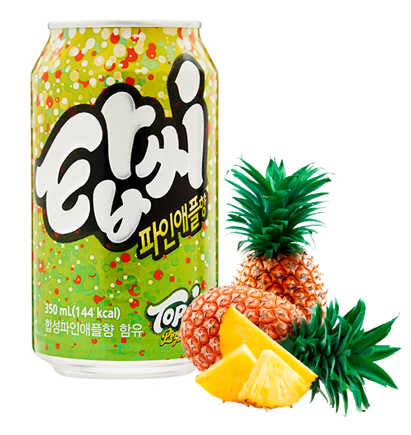 Газ. напиток Top-Ci Pineapple Ананас Корея 350 ml (24 шт. в упаковке)