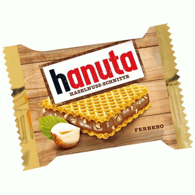 Hanuta huzelnuss вафли ореховый крем 22гр (10шт в упаковке)