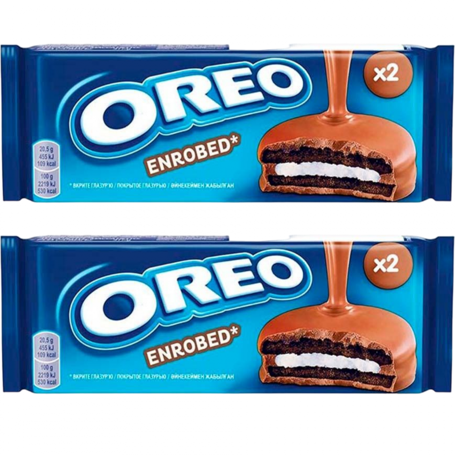 Печенье Oreo с ванильным кремом в какао-глазури 41г