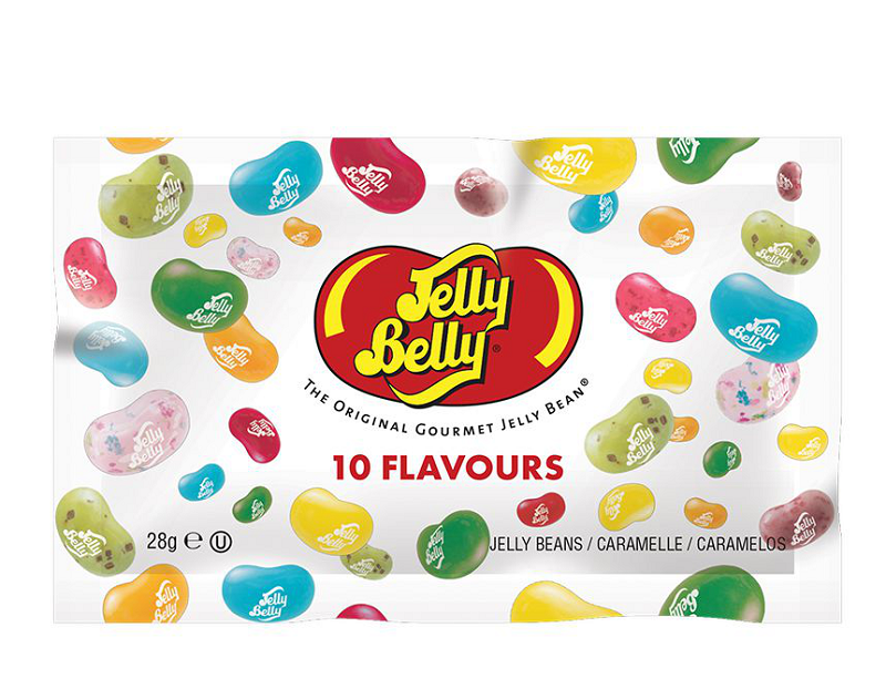 Драже жевательное "Ассорти 10 вкусов" 28 гр. (30 шт. в упаковке)  /Jelly Belly/