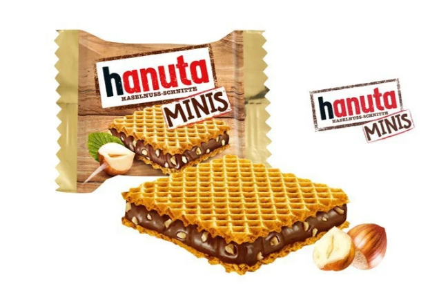 Вафли Hanuta MINIS huzelnuss ореховый крем 10 гр