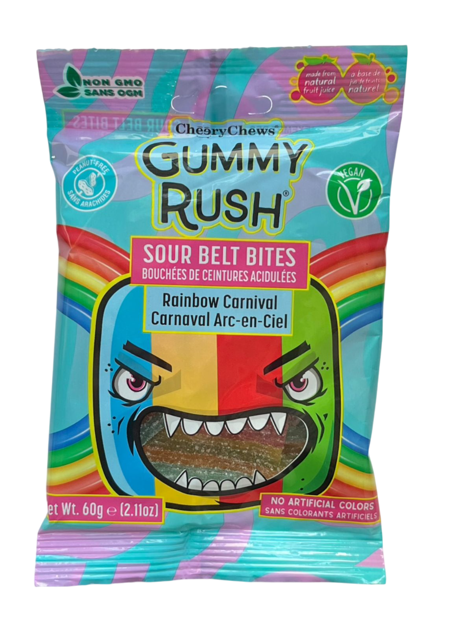 Жев.мармелад Кислые язычки Rainbow Carnival 60 гр / Gummy Rush