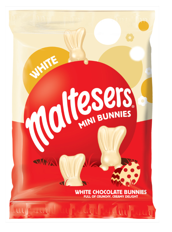 Шоколадные зайчики Maltesers Mini Bunnies White Chocolate 58 гр