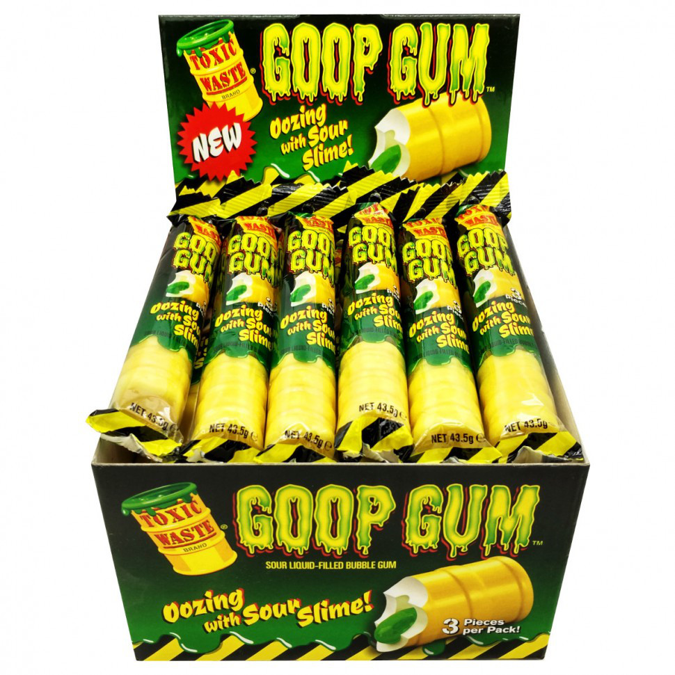 Жев.резинка "TOXIC GOOP GUM" 43,5грх24х8 /TOXIC WASTE/Пакистан