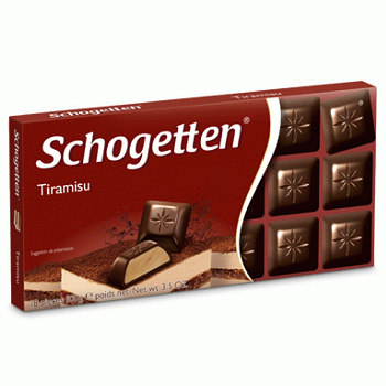 Молочный шоколад Schogetten Тирамису 100гр (15 шт. в упаковке))