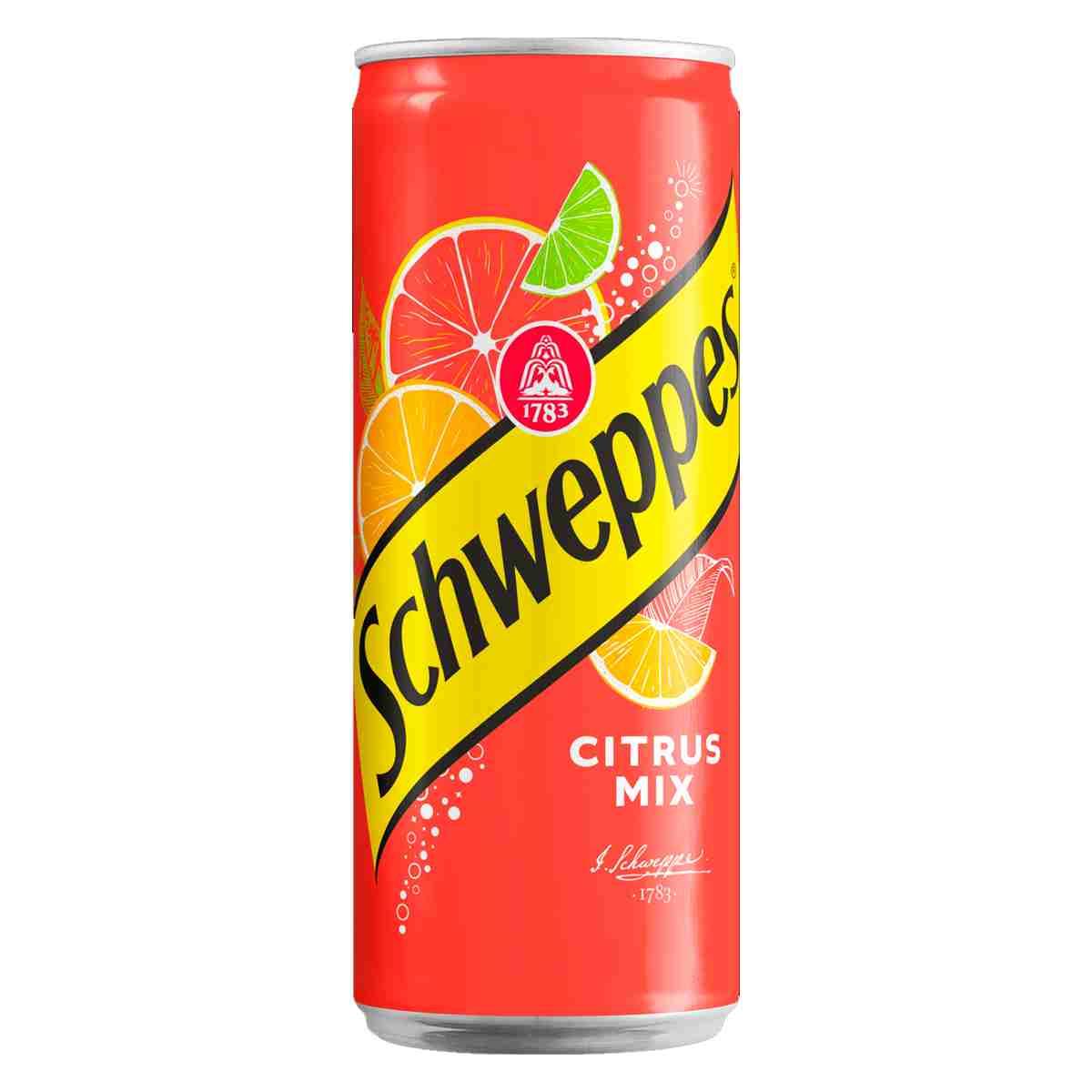 Schweppes Citrus Mix 330мл  (высокая банка) (24шт -упак) ПОЛЬША