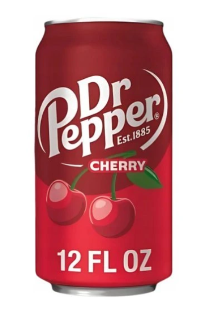 Напиток б/а газ. Dr.Pepper Cherry (Вишня) 355 мл США ж/б