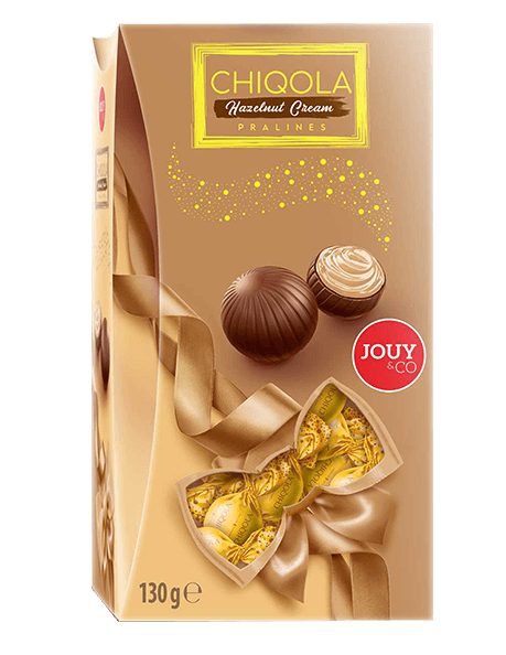 Конфеты из молочного шоколада с ореховой начинкой "CHIQOLA" 130г
