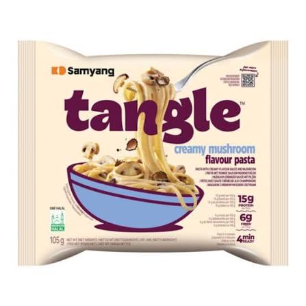 Лапша Samyang TANGLE со сливочным соусом и грибами пакет 105гр 0