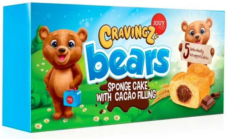 JOUY&CO Cravingz кекс bears c шоколадной начинкой 200 г