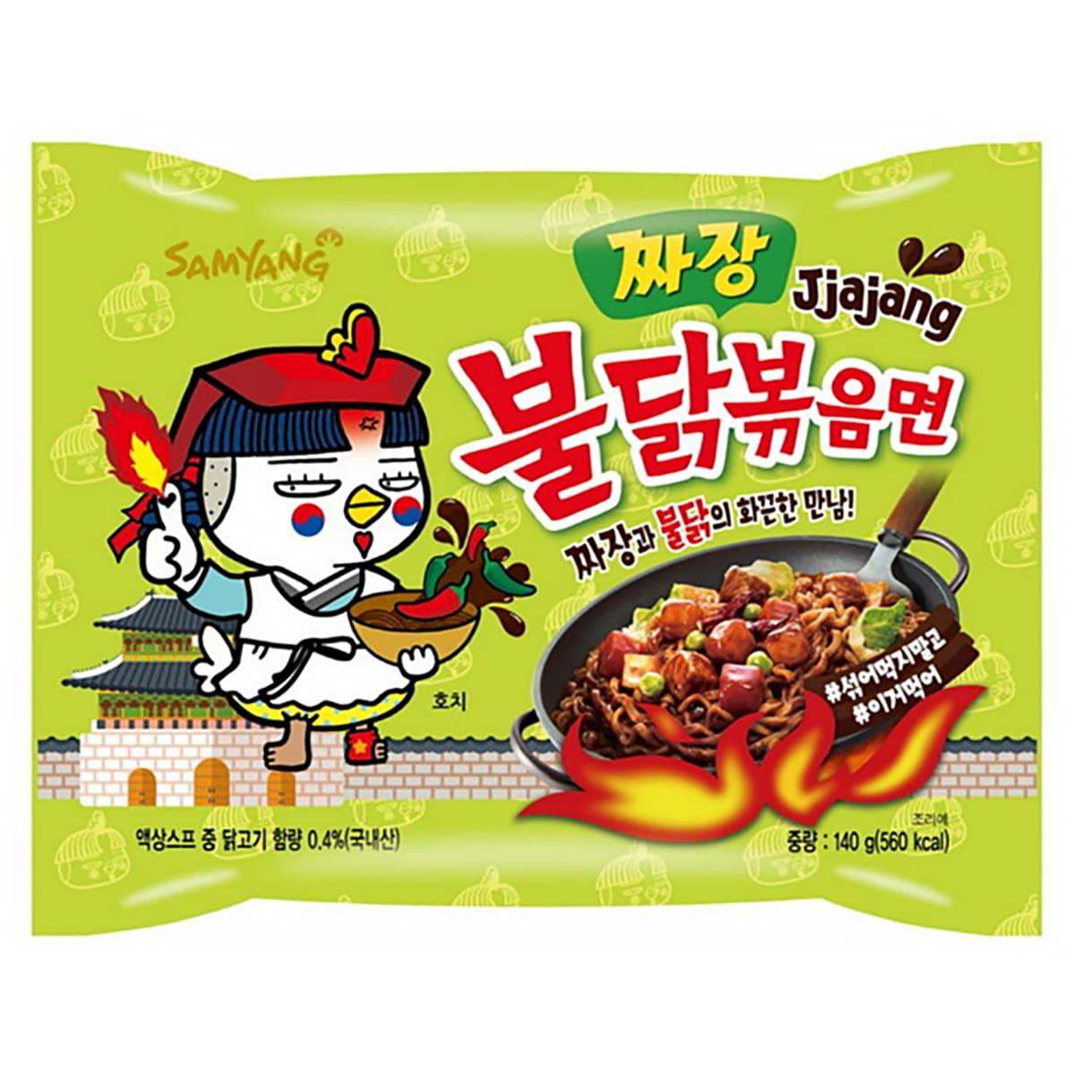 Лапша быстрого приготовления Samyang Hot Chicken Ramen Flavor Ramen Jjajang острая со вкусом курицы