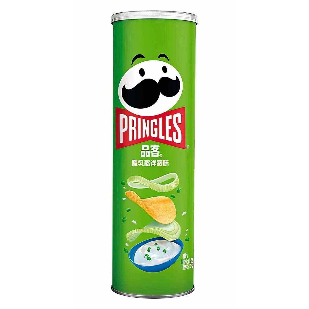 Картофельные чипсы Pringles Sour Cream & Onion со вкусом сметаны и лука, 110 г