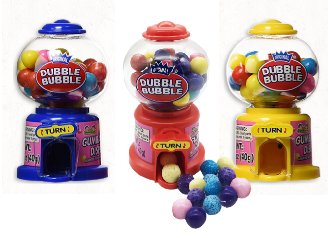 Жевательная резинка "DUBBLE BUBBLE" диспенсер 40гр х 12шт х 12бл /KIDSMANIA Китай/